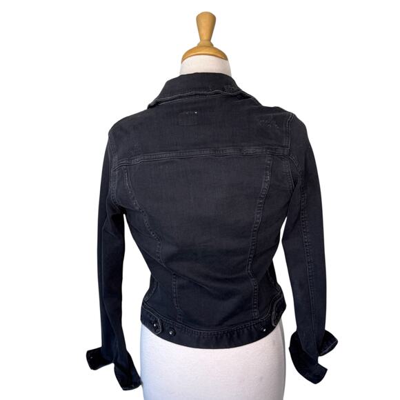 AG Adriano Goldschmied Robyn Slim Denim Jean Jacket Black Size XS - Picture 2 of 9